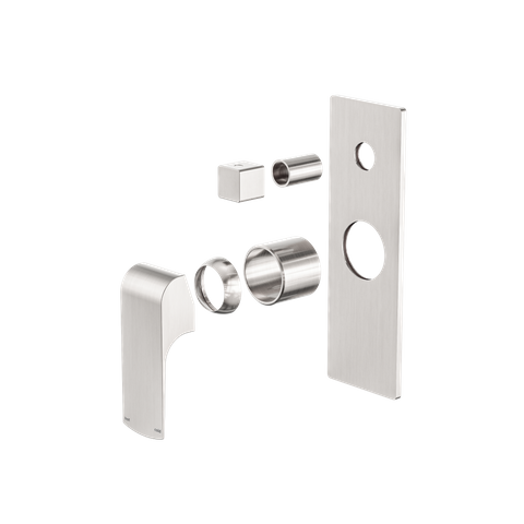 Elgin Shower Mixer With Divertor Trim Kits Only Brushed Nickel