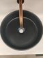 Mersey Matte Black A/C Basin 360x360x120mm