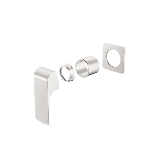 Elgin Shower Mixer Square Back Plate Trim Kits Only Brushed Nickel