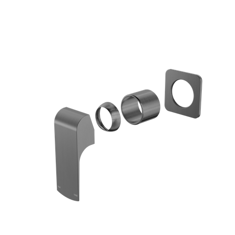 Elgin Shower Mixer Square Back Plate Trim Kits Only Gun Metal