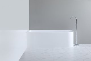 Casey 1400 Gloss White Left Corner Freestanding Bath 1400*725*580mm