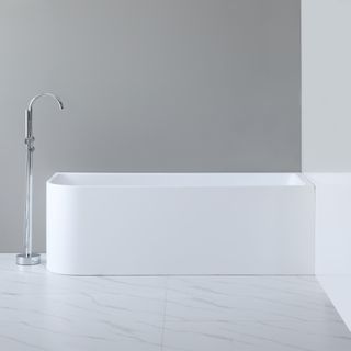 Casey 1400 Gloss White Right Corner Freestanding Bath 1400*725*580mm