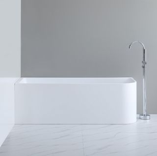 Casey 1500 Gloss White Left Corner Freestanding Bath 1500*725*580mm