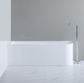 Casey 1500 Gloss White Left Corner Freestanding Bath 1500*725*580mm