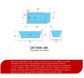 Casey 1500 Gloss White Left Corner Freestanding Bath 1500*725*580mm