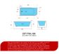 Casey 1700 Gloss White Left Corner Freestanding Bath 1700*730*580mm