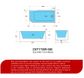 Casey 1700 Gloss White Right Corner Freestanding Bath 1700*730*580mm