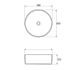 Radius Round 360x360x115 Carrara Basin