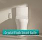 Crystal Flush Rimless Smart Toilet Suite with AVB Backflow Prevention