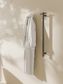 MECCA 240V SINGLE VERTICAL HEATED TOWEL RAIL GUN METAL