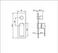 BIANCA SHOWER MIXER WITH DIVERTOR TRIM KITS ONLY BRUSHED BRONZE