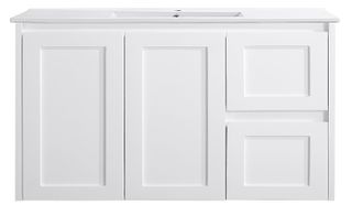 Sophie 900 Matte WHITE Wall Hung Vanity