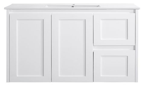 Sophie 900 Matte WHITE Wall Hung Vanity