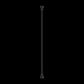 500MM PREMIUM G1/2 FEMALE&nbsp;FLEXIBLE WATER&nbsp; CONNECTOR HOSE MATTE BLACK