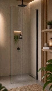 Frameless 850x2090x10mm Tempered Glass Panel (No holes or cut outs)