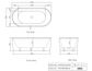 Attica Noosa Freestanding Bath 1700 MATTE White