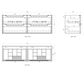 Byron 1500x460x550 Wall Hung  Natural Oak Cabinet Only