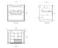 Byron 600x460x550 Wall Hung  Natural Oak Cabinet Only