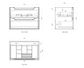 Byron 750x460x550 Wall Hung  Natural Oak Cabinet Only