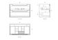 Byron 900x460x550 Wall Hung  Natural Oak Cabinet Only