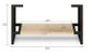 Leg For BYRON 900X450 Natural Oak Vanity
