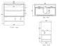Leg For BYRON 900X450 Natural Oak Vanity
