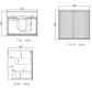 MARLO 600x460x550 Wall Hung Matte Black Cabinet Only