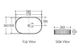 Kensington 580X360x100 Oval Basin MATTE BLACK