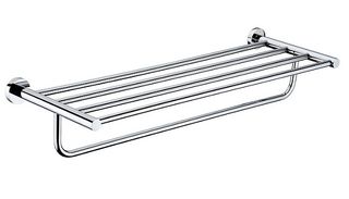 Ramsay Round Chrome Towel Shelf