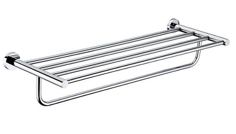 Ramsay Round Chrome Towel Shelf