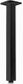 Savanna Square Matte Black Ceiling Dropper 600mm