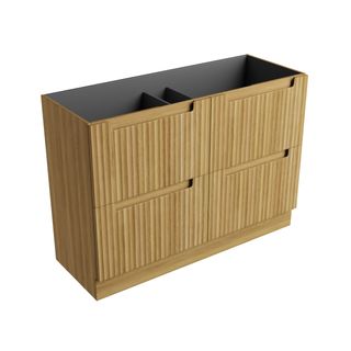Lovina Floor Standing 1200 Vanity Cab Only Harvest Oak