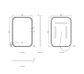 LED Newport 900(H)x600(W) White Metal Frame Mirror- Install Horizontal or Vertic