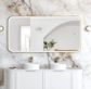 LED Newport 1500(W)x750(H) Gold Metal Frame Mirror- Install Horizontal or Vertic