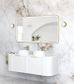 LED Newport 1500(W)x750(H) Gold Metal Frame Mirror- Install Horizontal or Vertic