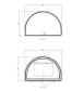 LED Moonlight Archie 800(H)x1200(W) Gold Metal Frame Mirror