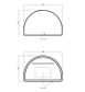 LED Moonlight Archie 1000(H)x1500(W) Gold Metal Frame Mirror