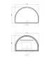 LED Moonlight Archie 1000(H)x1500(W) White Metal Frame Mirror