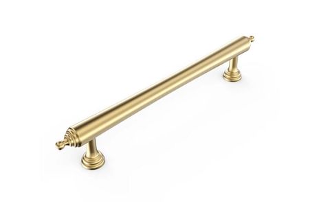 Heirloom - 171mm Brushed Brass Handle (Premium Solid Brass Construction)