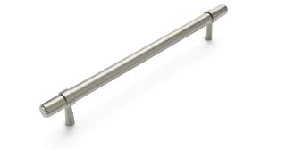 Astor - 240mm Brushed Nickel Handle (Premium Solid Brass Construction)