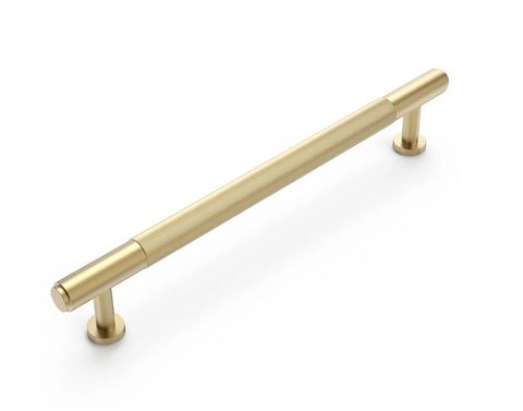 Soho - 225mm Brushed Brass Handle (Premium Solid Brass Construction)