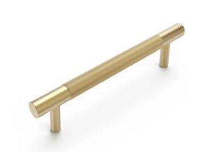 Nord - 165mm Brushed Brass Handle (Premium Solid Brass Construction)