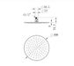 Round Brass Shower Head 300mm Electroplated Brushed Chrome
