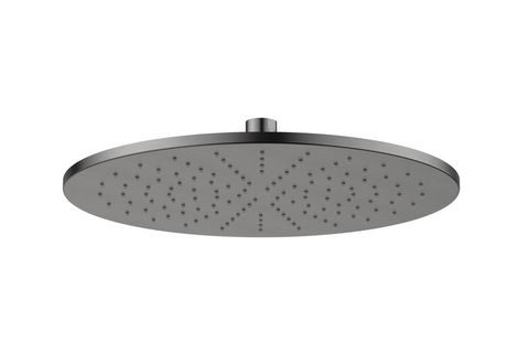 Round Brass Shower Head 300mm Electroplated Gun Metal