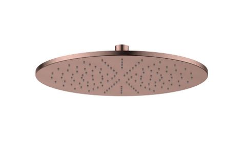 Round Brass Shower Head 300mm PVD Champagne