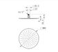 Round Brass Shower Head 300mm PVD Champagne