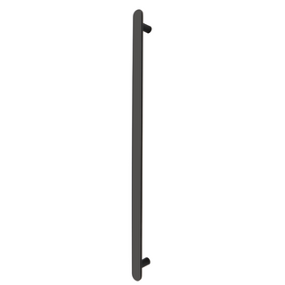 Nova Vertical Heated Towel Rail Electroplated Matte Black 900x60 With 12V Transf