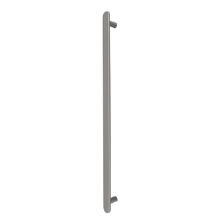 Nova Vertical Heated Towel Rail Electroplated Gun Metal 900x60 With 12V Transfor