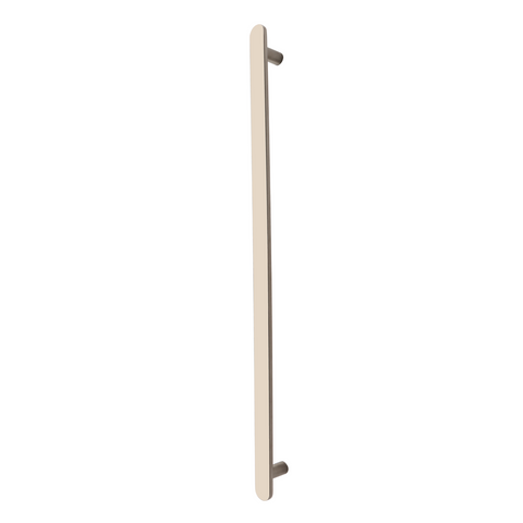 Nova Vertical Heated Towel Rail PVD Brushed Nickel 900x60 With 12V Transformer
