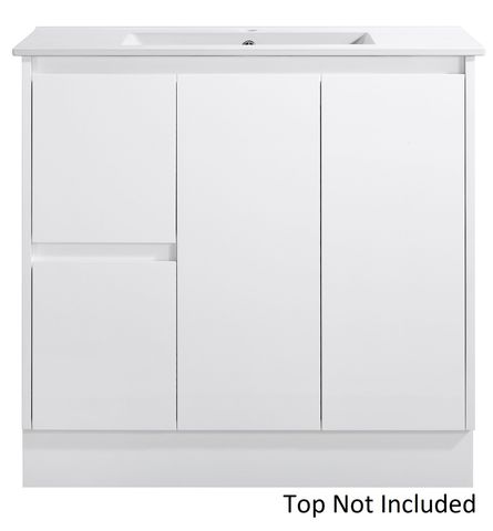 Jessica 900 LHD  Gloss White Vanity